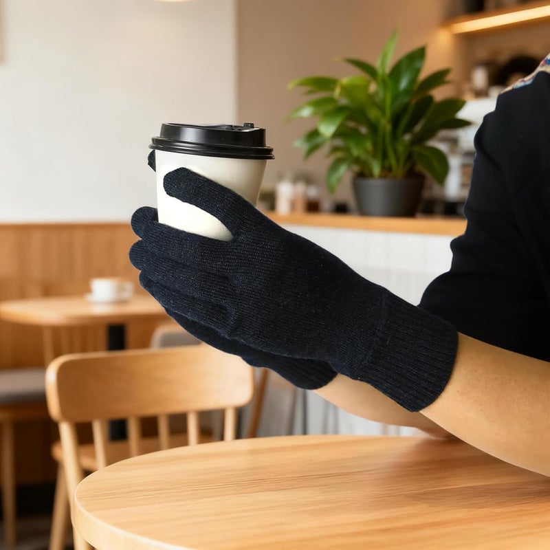 Wander Merino Wool Running Gloves for Winter Lightweight Touchscreen Thermal Knit Glove for Men&Women Upgraded - Image 4